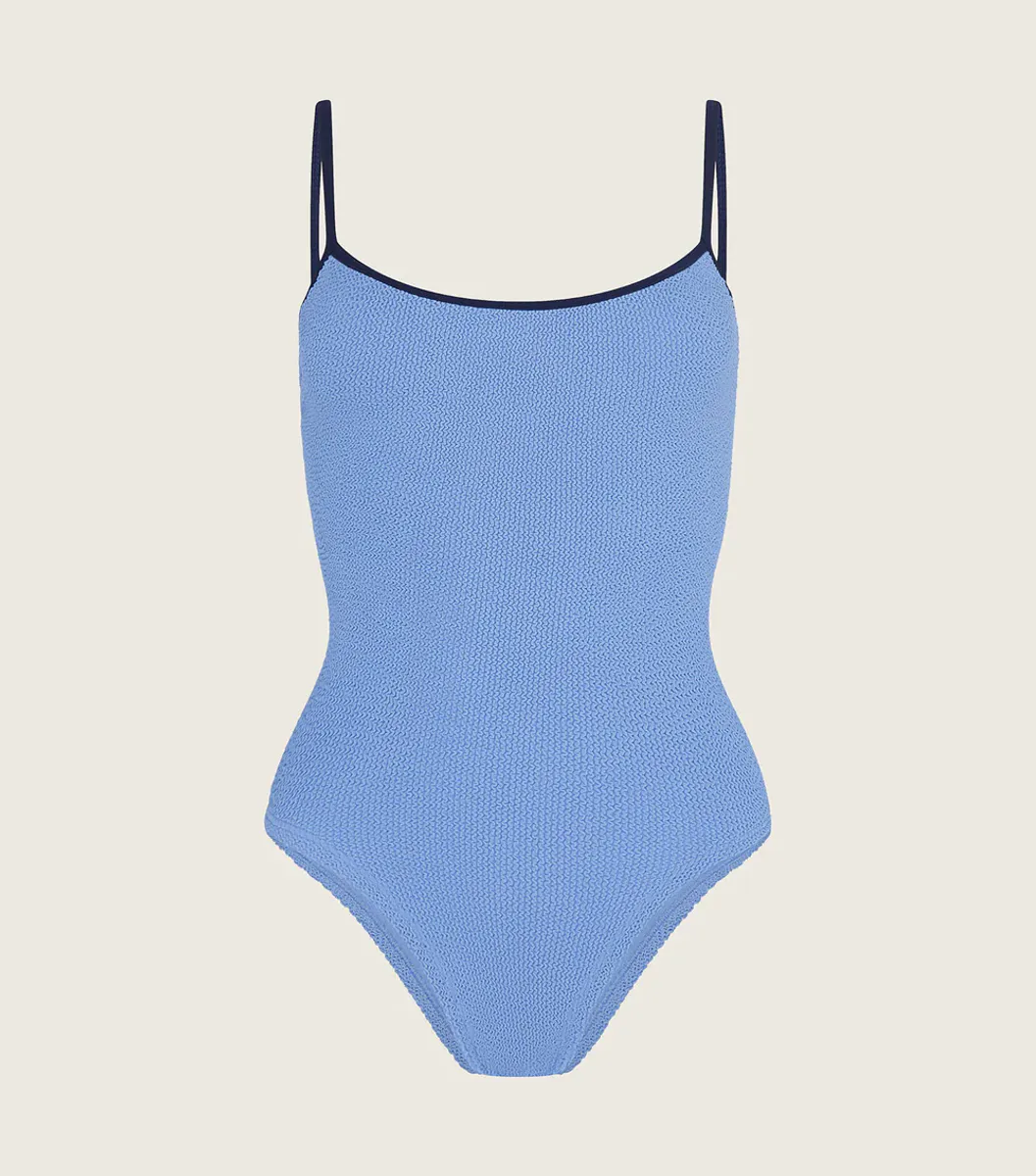 Pamela Swim Contrast Cornflower/Navy - Hunza G