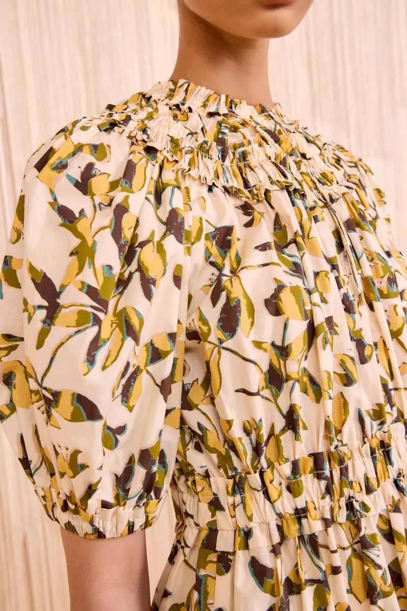 Othella Short Sleeve Midi Dress - Lucent - Ulla Johnson