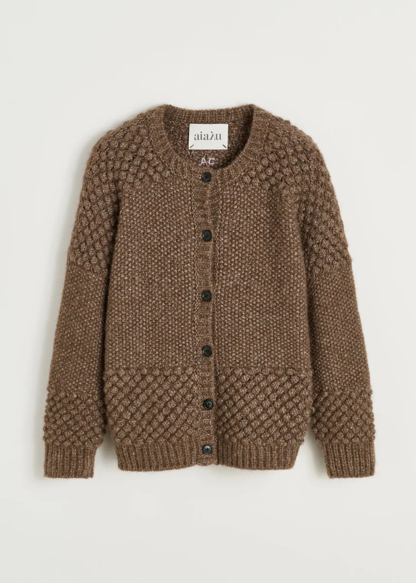  Sierra cardigan – llama wool | Pure Brownie  aiayu  