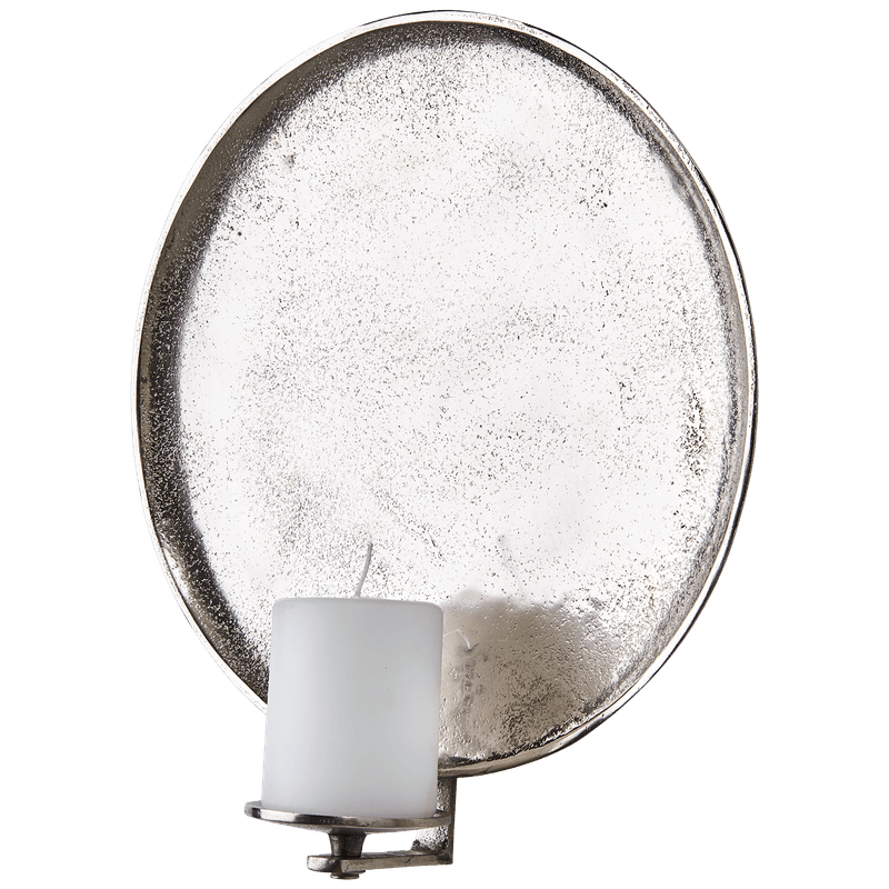 CARTER Wall candle holder M, Nickel Colour - Aos