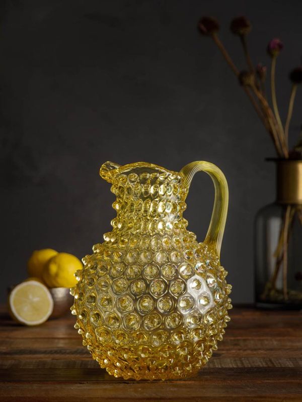 Hobnail Pitcher Sun Yellow L - Chehoma