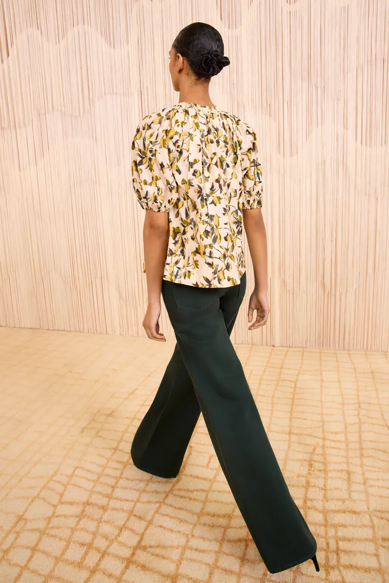 Loli Short Sleeve Blouse - Luce Lucent  - Ulla Johnson 