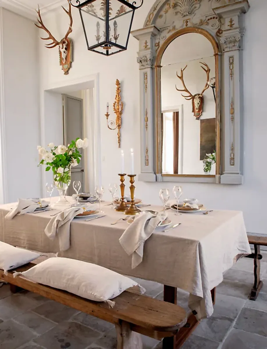 Sunshine Bordduk 145x330 Oatmeal  - Himla