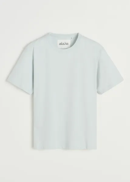 Hovedbilde  Classic circular tee | Mint Blue  T-shirt - ...