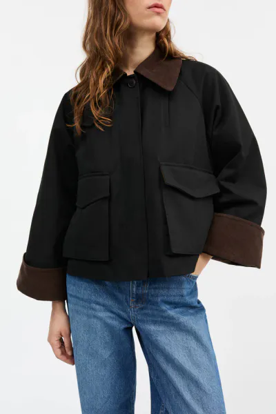 Hovedbilde Gaby city jacket - Black/Brown - Skall Studio
