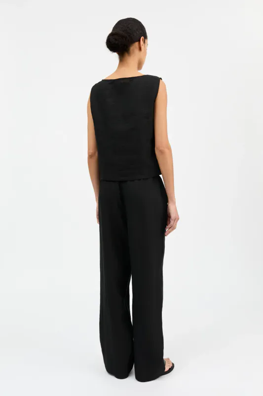 Vetiver top - Black  - Skall Studio