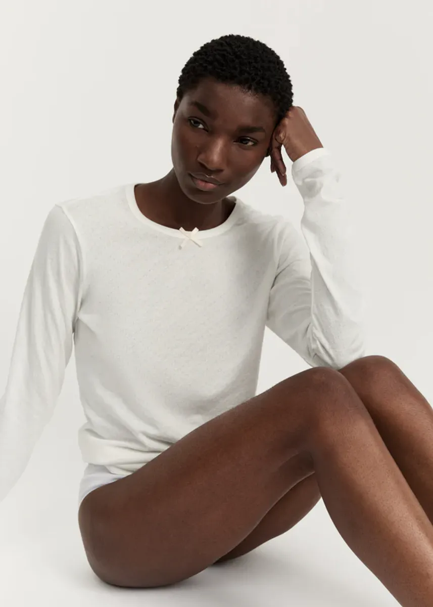  Messhu long sleeve |Pure Ecru - Aiayu