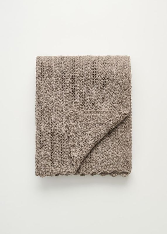   Hollie classic throw - 130x160 | Pure nougat melange Aiayu