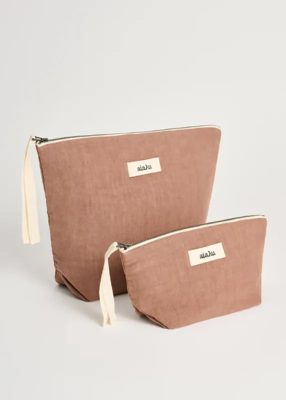 Pouch linen - Desert Blush - Aiayu