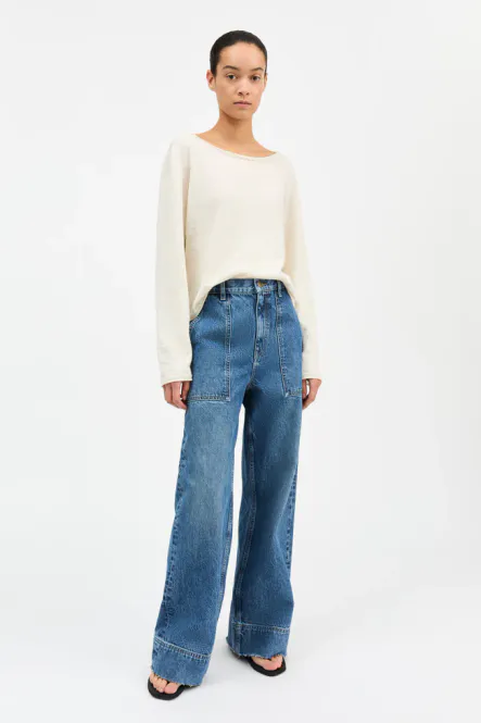 Hovedbilde Heather highwaist jeans - Slouchy blue - Skall ...