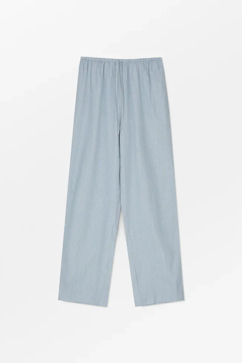 Aude pants . Tiny blue stripe  - Skall Studio