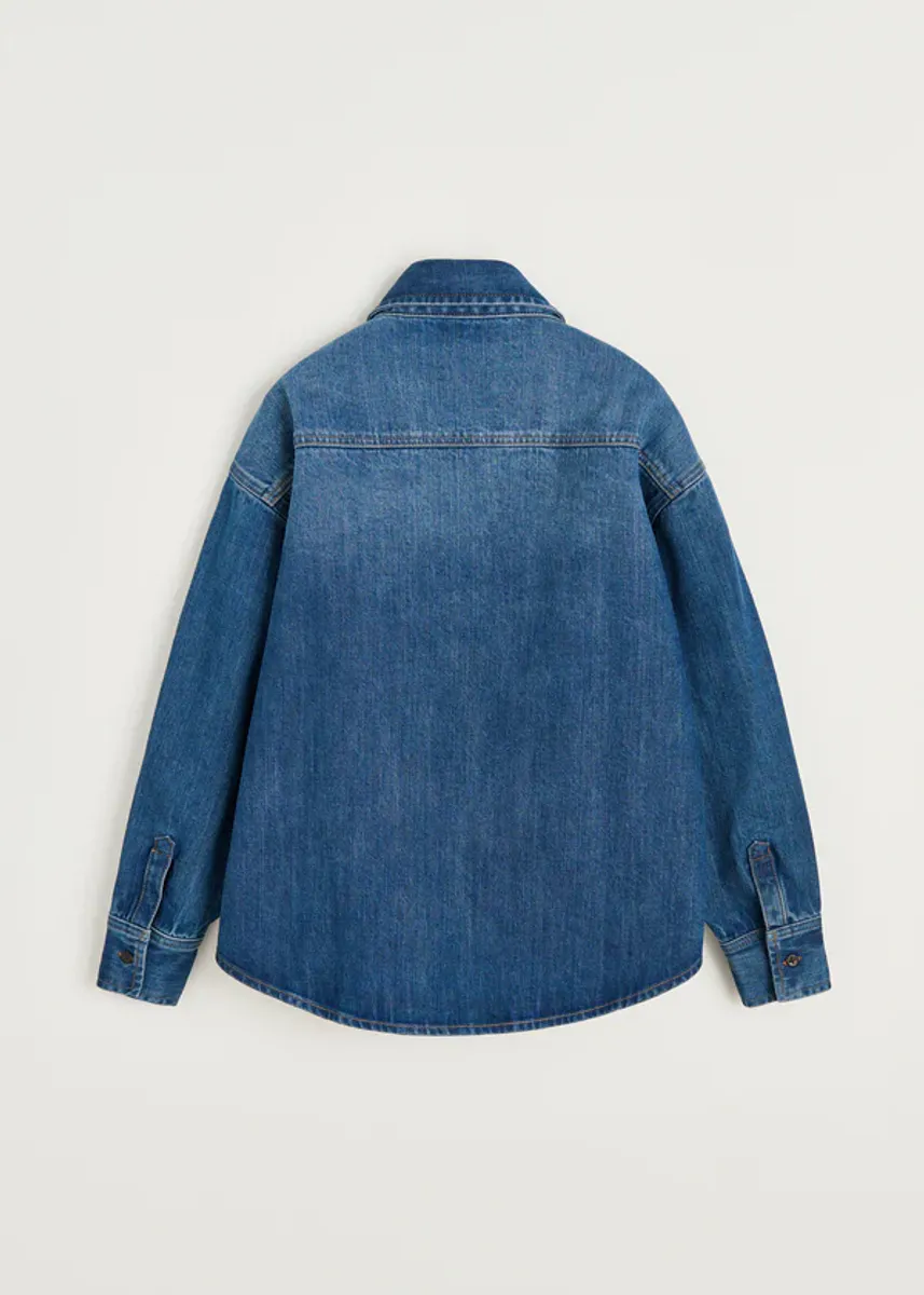 Casy shirt denim - worn Blue  - Aiayu
