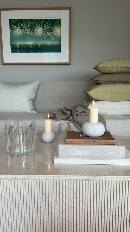 crèot Candleholder Marble White Large - Meublè