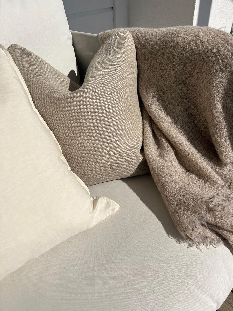 Pute Massai 50x50 lin - Flax - Home spirit